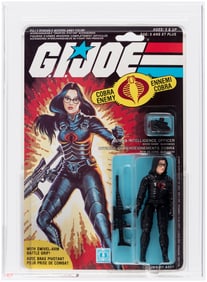 G.I. JOE (1984) - BARONESS SERIES 3/32 BACK FIGURE AFA 75 EX+/NM (HASBRO CANADA).
