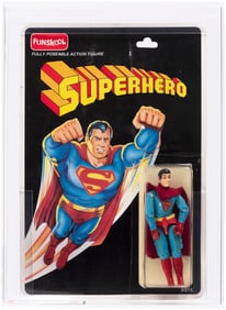 FUNSKOOL G.I. JOE (1992) - SUPERHERO (SUPERMAN) AFA 75 EX+/NM (INDIA).