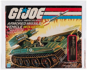 G.I. JOE (1983) - WOLVERINE ARMORED MISSILE SERIES 2 VEHICLE AFA 80 NM.