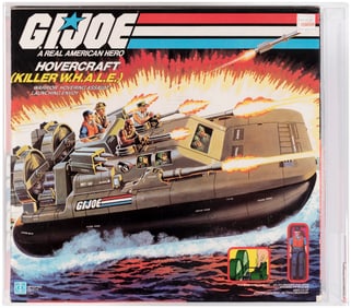 G.I. JOE (1984) - HOVERCRAFT (KILLER W.H.A.L.E.) SERIES 3 VEHICLE AFA 85 NM+.