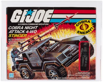 G.I. JOE (1984) - COBRA NIGHT ATTACK 4-WD (STINGER) SERIES 3 VEHICLE AFA 75 EX+/NM.