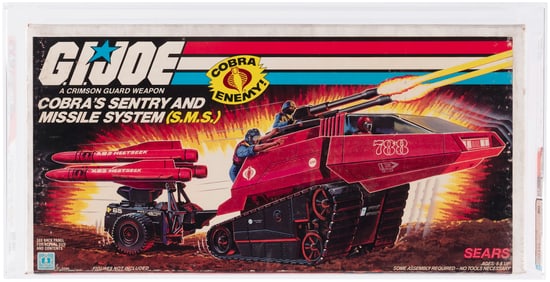 G.I. JOE (1985) - COBRA'S SENTRY AND MISSILE SYSTEM (S.M.S.) SERIES 4 AFA 80 Q-NM (SEARS EXCLUSIVE).