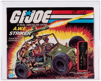G.I. JOE (1985) - A.W.E. STRIKER SERIES 4 VEHICLE AFA 80 NM.