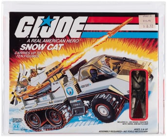 G.I. JOE (1985) - SNOW CAT SERIES 4 VEHICLE AFA 85 NM+ (NONE HIGHER IN POP).