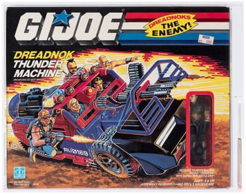 G.I. JOE (1986) - DREADNOK THUNDER MACHINE SERIES 5 VEHICLE AFA 85 NM+ (NONE HIGHER IN POP).