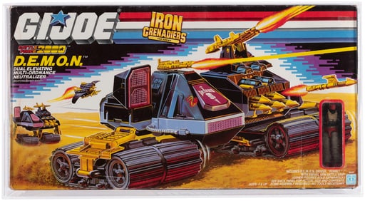 G.I. JOE: BATTLE FORCE 2000 (1988) - D.E.M.O.N. DUAL ELEVATING MULTI-ORDNANCE NEUTRALIZER (IRON