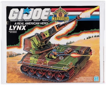 G.I. JOE (1989) - LYNX (SLAUGHTER'S MARAUDERS) SERIES 8 VEHICLE AFA 80 NM.