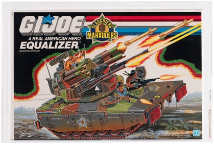 G.I. JOE (1989) - EQUALIZER (SLAUGHTER'S MARAUDERS) SERIES 8 VEHICLE AFA 85 NM+.