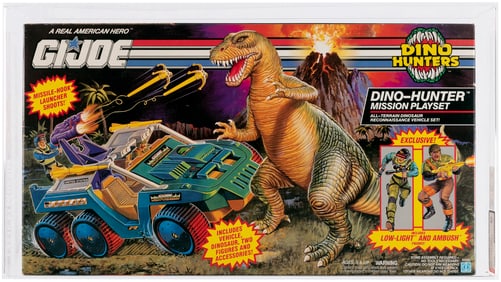 G.I. JOE (1993) - DINO-HUNTER MISSION PLAYSET SERIES 12 AFA 80 NM (TOYS R US EXCLUSIVE).