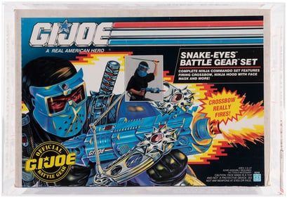 G.I. JOE (1991) - SNAKE-EYES BATTLE GEAR SET ROLEPLAY TOY AFA 80+ NM.