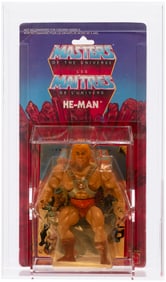 MASTERS OF THE UNIVERSE/LES MAITRES DE L'UNIVERS (1982) - HE-MAN SERIES 1/8 BACK AFA 60 Y-EX (MATTEL