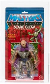 MASTERS OF THE UNIVERSE (1987) - SCARE GLOW SERIES 6/12 BACK AFA 75+ EX+/NM (GLOW HALBERD).
