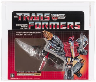 TRANSFORMERS (1985) SERIES 2 DINOBOT - SWOOP AFA 80 NM.