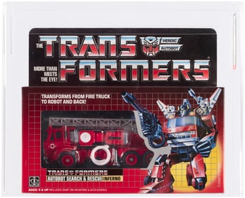 TRANSFORMERS (1985) SERIES 2 CAR - INFERNO AFA 85 NM+.