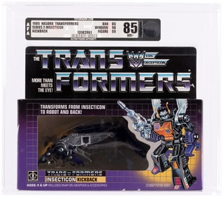 TRANSFORMERS (1985) SERIES 2 INSECTICON - KICKBACK AFA 85 NM+.