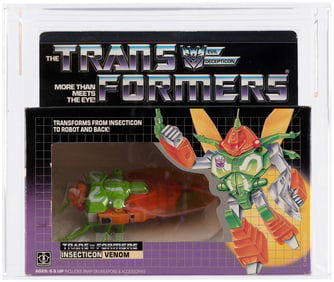 TRANSFORMERS (1985) SERIES 2 DELUXE INSECTICON - VENOM AFA 70+ EX+.