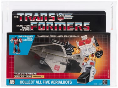 TRANSFORMERS (1986) SERIES 3 AERIALBOT - SILVERBOLT AFA 85 NM+.