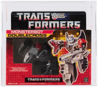 TRANSFORMERS (1987) SERIES 4 MONSTERBOT - DOUBLECROSS AFA 70+ EX+.