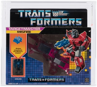 TRANSFORMERS (1987) SERIES 4 TARGETMASTER - MISFIRE AFA 75+ EX+/NM.
