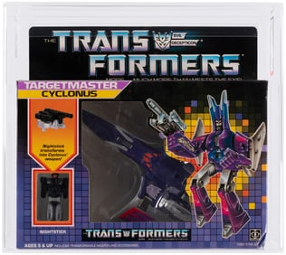 TRANSFORMERS (1987) SERIES 4 TARGETMASTER - CYCLONUS AFA 75+ EX+/NM.