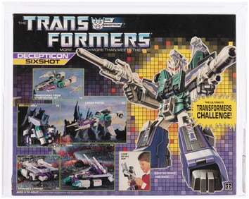 TRANSFORMERS (1987) SERIES 4 - SIXSHOT AFA 75+ EX+/NM.