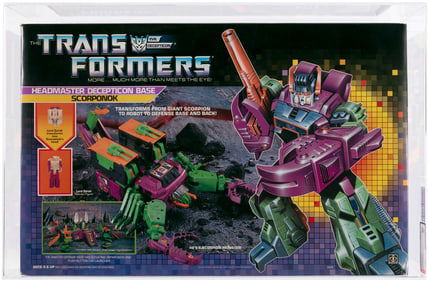 TRANSFORMERS (1987) SERIES 4 - SCORPONOK AFA 80 NM (FIRST RELEASE, ERROR TEXT).