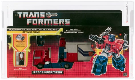 TRANSFORMERS (1988) SERIES 5 POWERMASTER - OPTIMUS PRIME AFA 80+ NM.