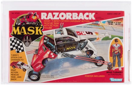 M.A.S.K. (1987) - RAZORBACK SERIES 3 AFA UNCIRCULATED U85 NM+.