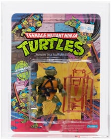 TEENAGE MUTANT NINJA TURTLES (1988) - LEONARDO SERIES 1/10 BACK AFA 85 NM+.