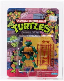 TEENAGE MUTANT NINJA TURTLES (1988) - MICHAELANGELO SERIES 1/10 BACK AFA 80+ NM.