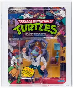 TEENAGE MUTANT NINJA TURTLES (1989) - BAXTER STOCKMAN SERIES 2/14 BACK CAS 85 (POP-UP DISPLAY, BLUE