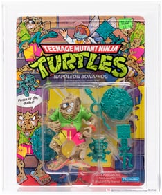 TEENAGE MUTANT NINJA TURTLES (1990) - NAPOLEON BONAFROG SERIES 3/37 BACK CAS 85.