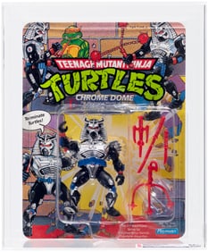 TEENAGE MUTANT NINJA TURTLES (1991) - CHROME DOME SERIES 4/45 BACK CAS 85+.