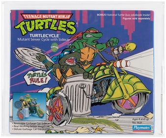 TEENAGE MUTANT NINJA TURTLES (1989) - TURTLECYCLE SERIES 2 VEHICLE AFA 80+ NM.