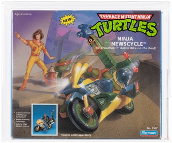 TEENAGE MUTANT NINJA TURTLES (1991) - NINJA NEWSCYCLE SERIES 4 AFA 80+ NM.
