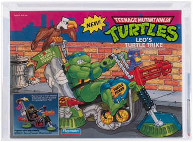 TEENAGE MUTANT NINJA TURTLES (1991) - LEO'S TURTLE TRIKE SERIES 4 VEHICLE AFA 80 NM.