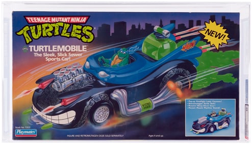 TEENAGE MUTANT NINJA TURTLES (1992) - TURTLEMOBILE SERIES 5 VEHICLE AFA 85 NM+ (NONE HIGHER IN POP).