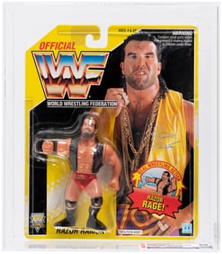 HASBRO WWF (1993) - RAZOR RAMON SERIES 7/15 BACK CAS 90 (FACTORY ERROR - NO CHAINS).