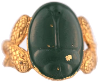 1937 POST'S FRANK HAWKS/MELVIN PURVIS SECRET SCARAB HIGH GRADE PREMIUM RING (OVERSTREET COLLECTION).