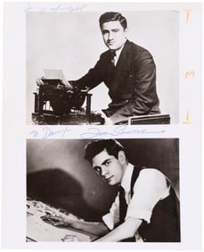 SUPERMAN CREATORS JERRY SIEGEL & JOE SHUSTER SIGNED PHOTO.
