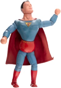 SUPERMAN 1940 WOOD & COMPOSITION JOINTED DOLL BY IDEAL.