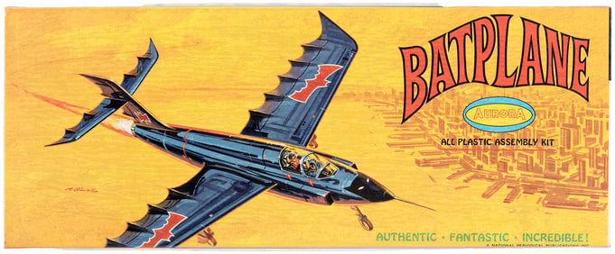 AURORA BATPLANE FACTORY-SEALED BOXED MODEL KIT.