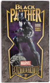 BLACK PANTHER - BOWEN CLASSIC VERSION PAINTED STATUE IN BOX.