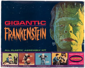 AURORA (1964) "GIGANTIC FRANKENSTEIN" COMPLETE AND UNUSED BOXED MODEL.