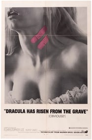 DRACULA HAS RISEN FROM THE GRAVE ONE SHEET MOVIE POSTER.