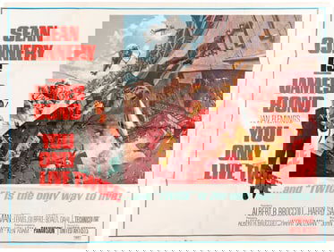 JAMES BOND YOU ONLY LIVE TWICE SUBWAY MOVIE POSTER.