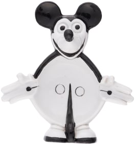 MICKEY MOUSE c. 1932 ROSENTHAL-LIKE FIGURAL CHINA ASHTRAY.