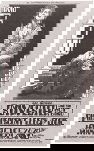 DAVID BOWIE BILL GRAHAM PRESENTS 1972 SAN FRANCISCO, CA CONCERT POSTER ZIGGY STARDUST ERA.: 13-5/8x22" on thin uncoated card stock. poster for Promoting gigs on "Halloween Weekend", Oct. 27-28 at Winterland featuring David Bowie w/Sylvester and His Hot Band and Phlorescent Leech &amp; Eddie