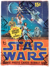 1977 TOPPS STAR WARS SERIES 5 FULL WAX BOX BBCE CERTIFIED.