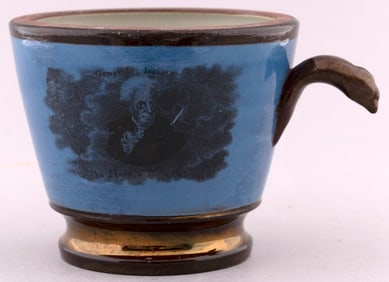 JACKSON ?HERO OF NEW ORLEANS? COPPER LUSTER RARE EAGLE HANDLE MUG.